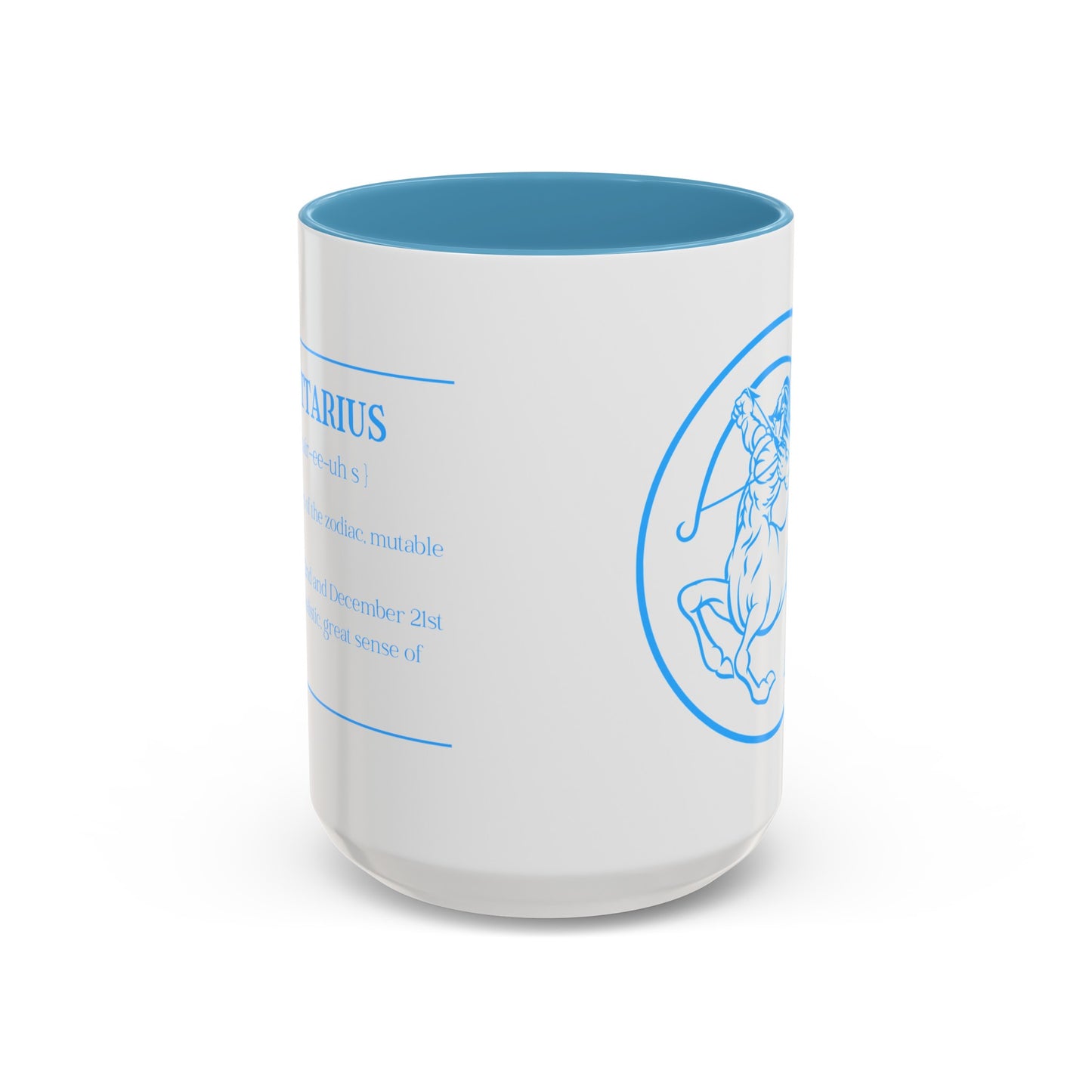 Sagittarius Accent Coffee Mug ( Blue )