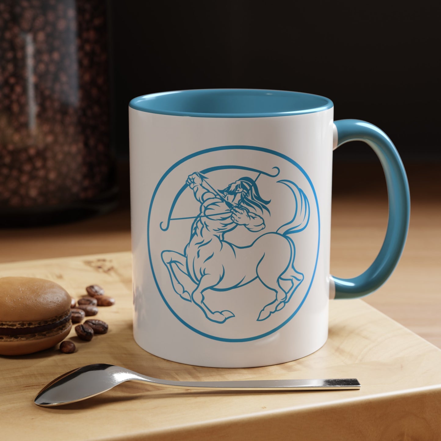 Sagittarius Accent Coffee Mug ( Blue )