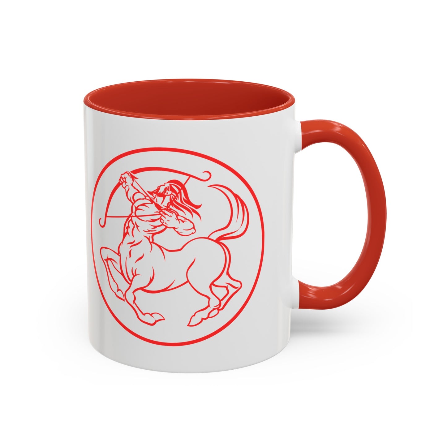 Sagittarius Accent Coffee Mug ( Red )