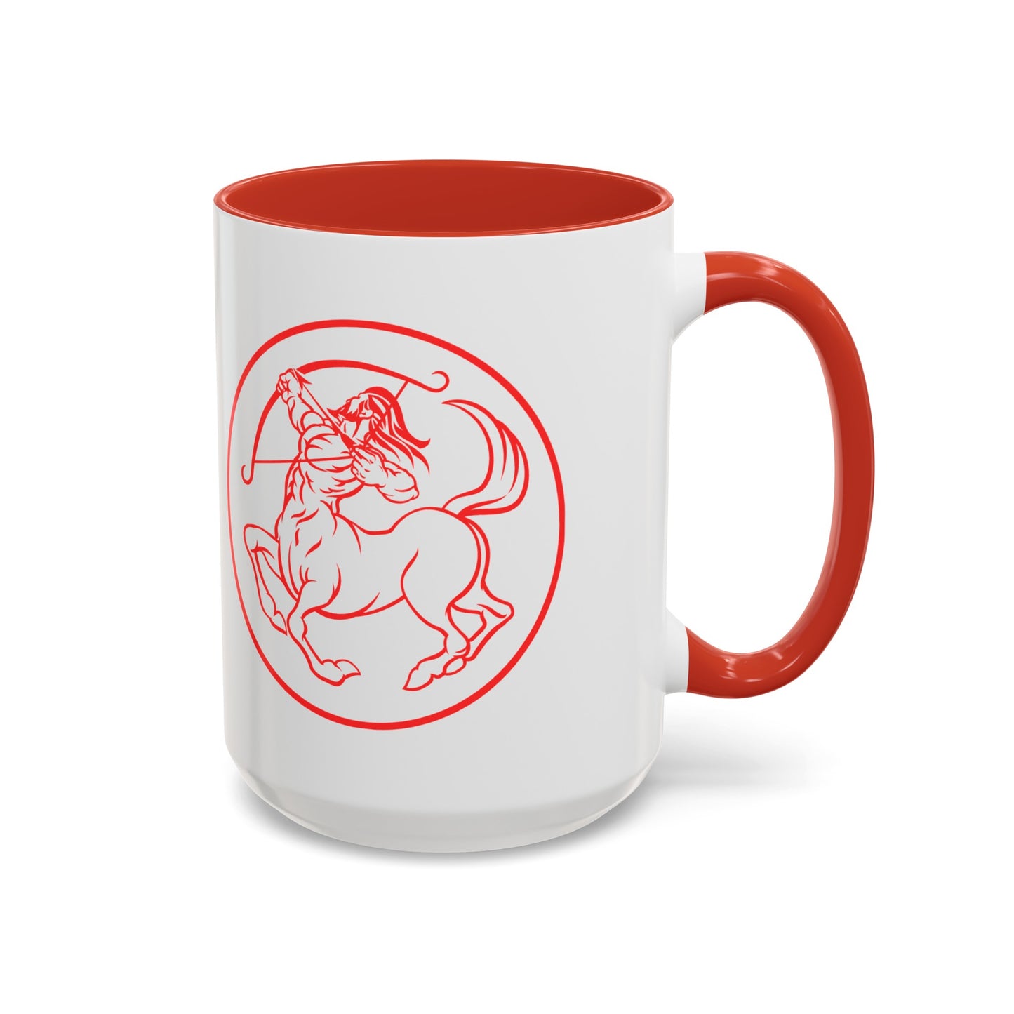 Sagittarius Accent Coffee Mug ( Red )