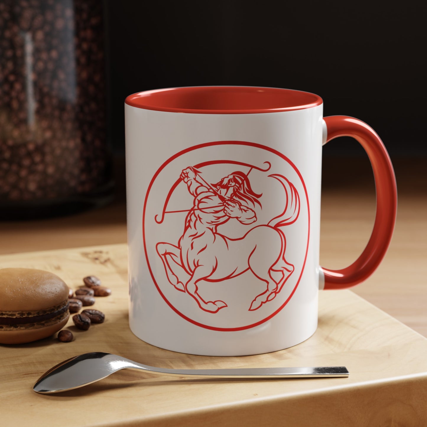 Sagittarius Accent Coffee Mug ( Red )