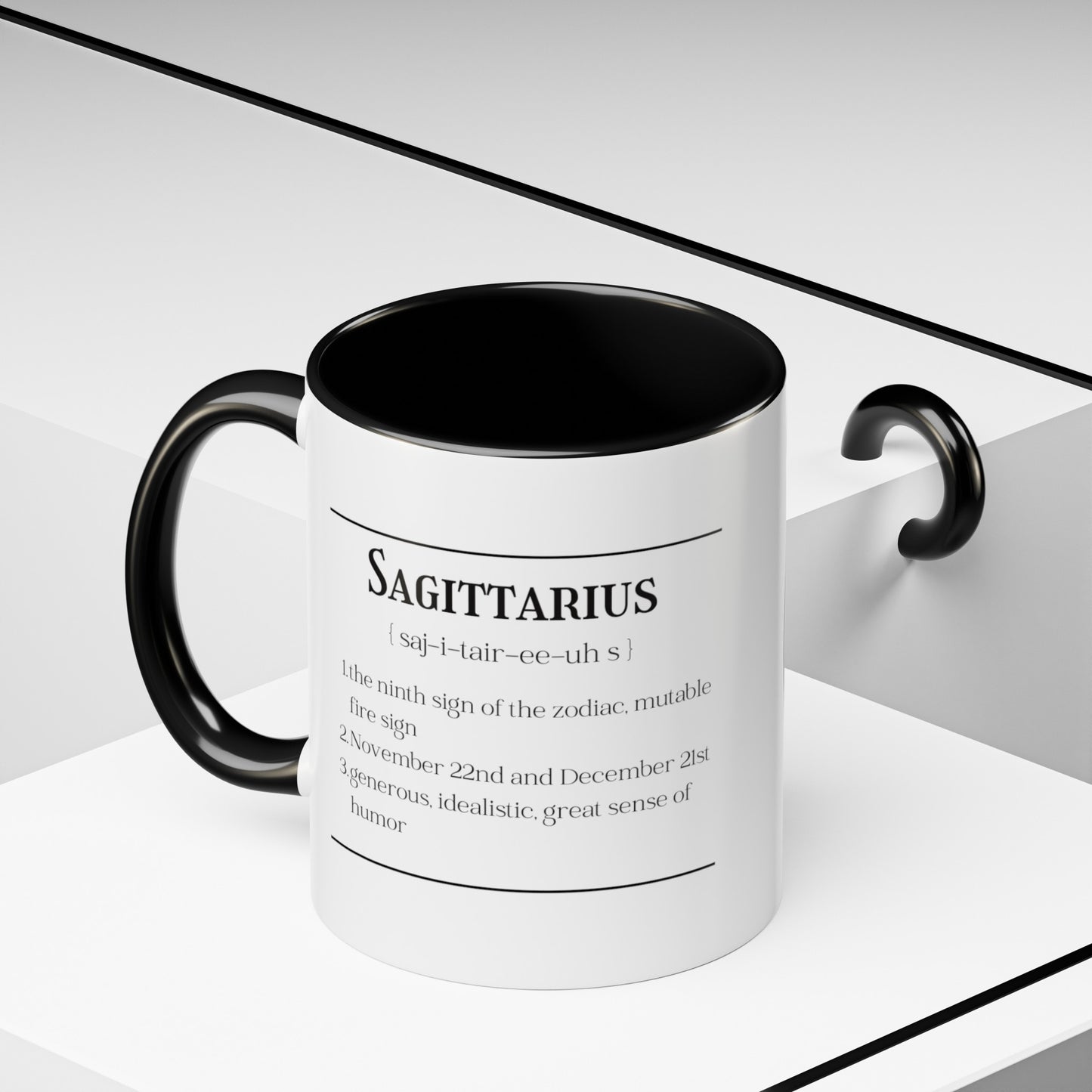 Sagittarius Accent Coffee Mug ( Black )