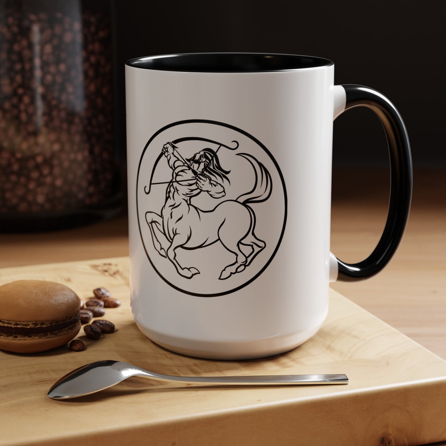 Sagittarius Accent Coffee Mug ( Black )