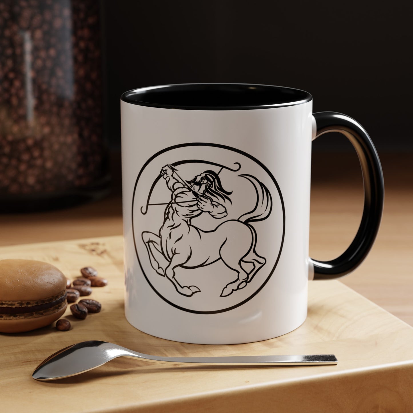 Sagittarius Accent Coffee Mug ( Black )