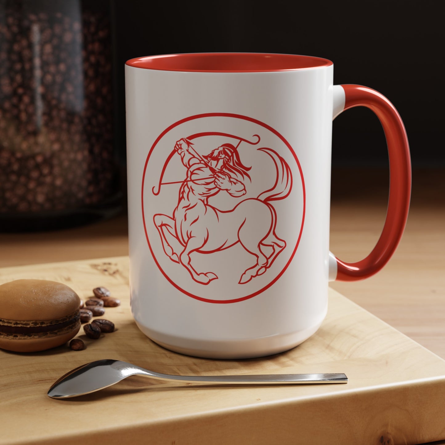 Sagittarius Accent Coffee Mug ( Red )