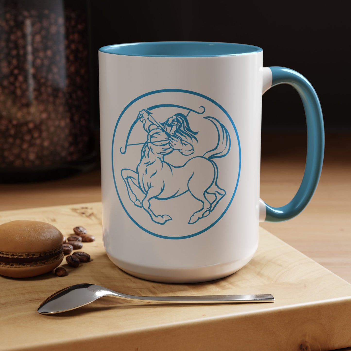 Sagittarius Accent Coffee Mug ( Blue )