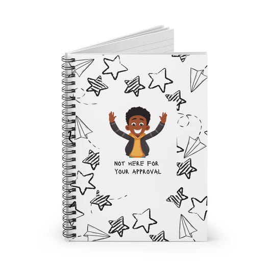 "Boy's Resilience"  Spiral Notebook - Ruled Line