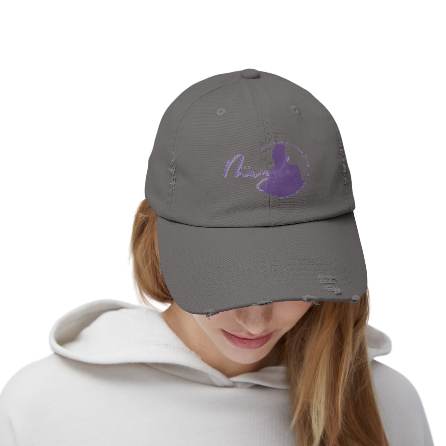 The Manjula Awakening Logo Distressed Cap Unisex