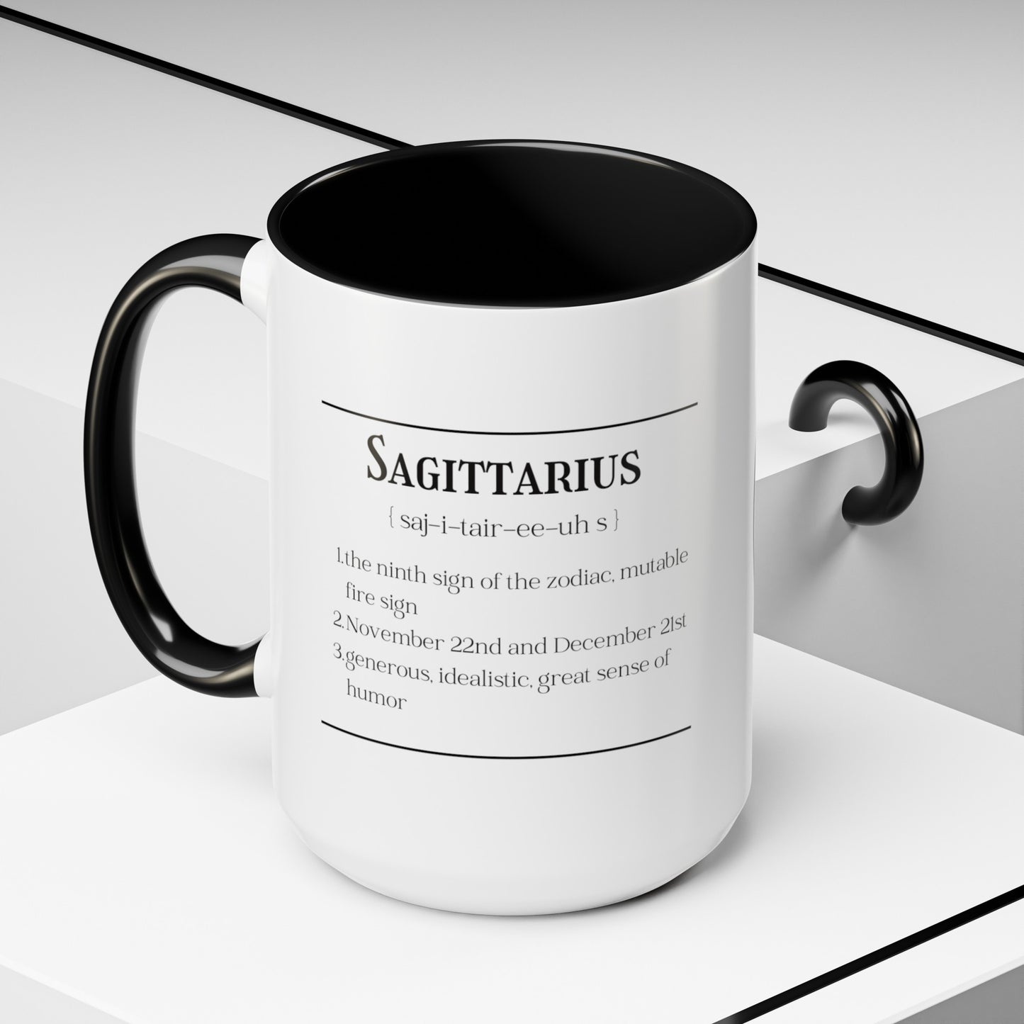 Sagittarius Accent Coffee Mug ( Black )