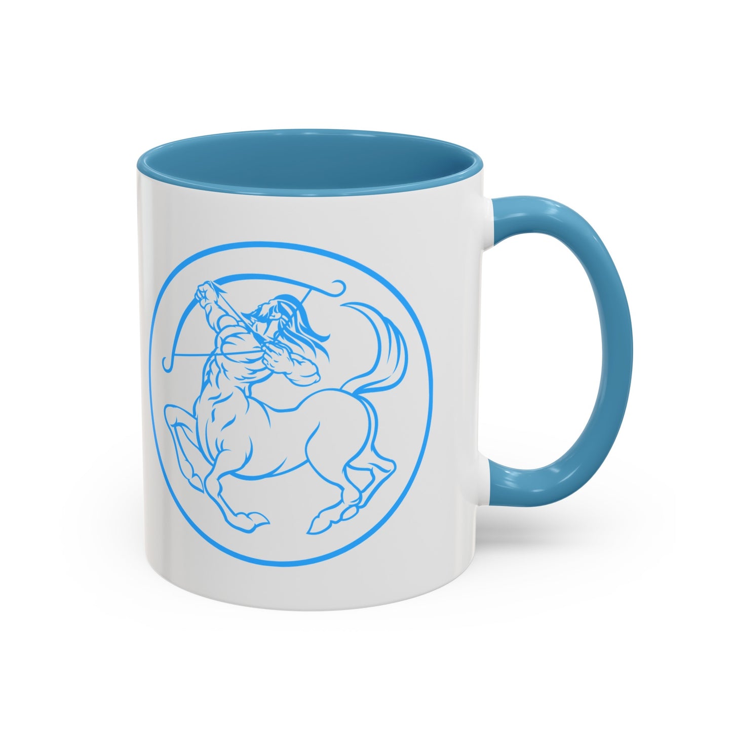 Sagittarius Accent Coffee Mug ( Blue )