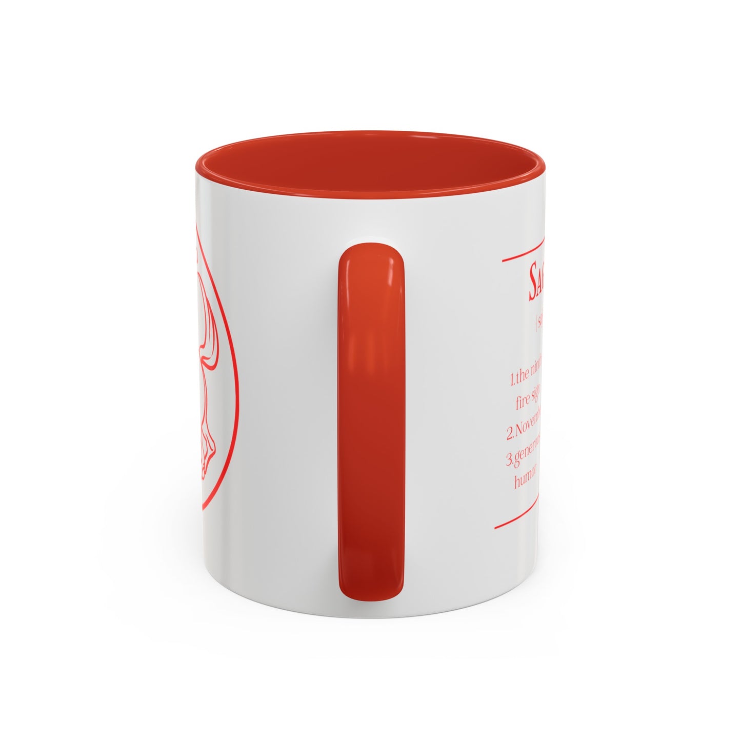 Sagittarius Accent Coffee Mug ( Red )